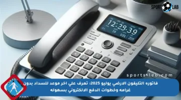 فاتورة التليفون الأرضي يوليو 2025: تعرف على آخر موعد للسداد بدون غرامة وخطوات الدفع الإلكتروني بسهولة